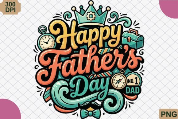 Celebrating Dad with a Heartfelt Happy Father's Day, Dad PNG Design