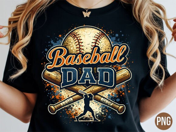 Elevating Creative Projects with the Baseball Dad Distressed Sublimation PNG