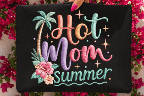 Evaluating the Hot Mom Summer Beach Vacation PNG Design for Custom Apparel and Crafts