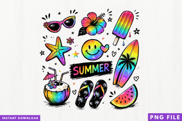Evaluating the Retro Summer Vacation PNG Design for Modern Sublimation Projects