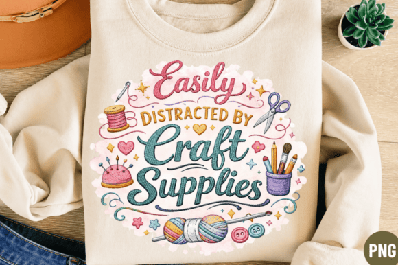 Unlocking Creative Potential with the Craft Supplies Addict PNG T-shirt Design